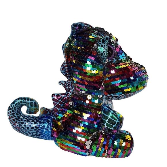 Grin Studios Bling Lalo Dinosaur Sequin Plush 7" - Picture 3 of 6